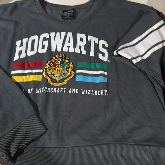 Harry Potter Hogwarts Pullover In Heather Grey - Picture 3 of 10